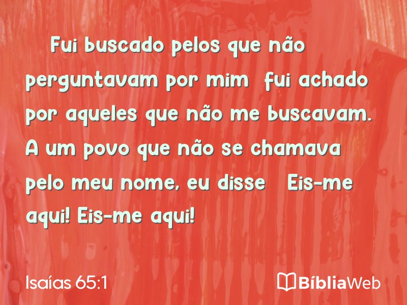 Isaías 65:1 em imagem para compartilhar