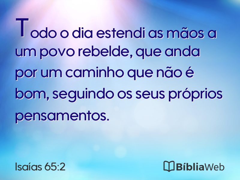 Isaías 65:2 em imagem para compartilhar