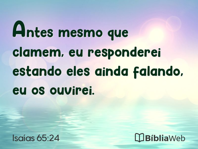 Isaías 65:24 em imagem para compartilhar