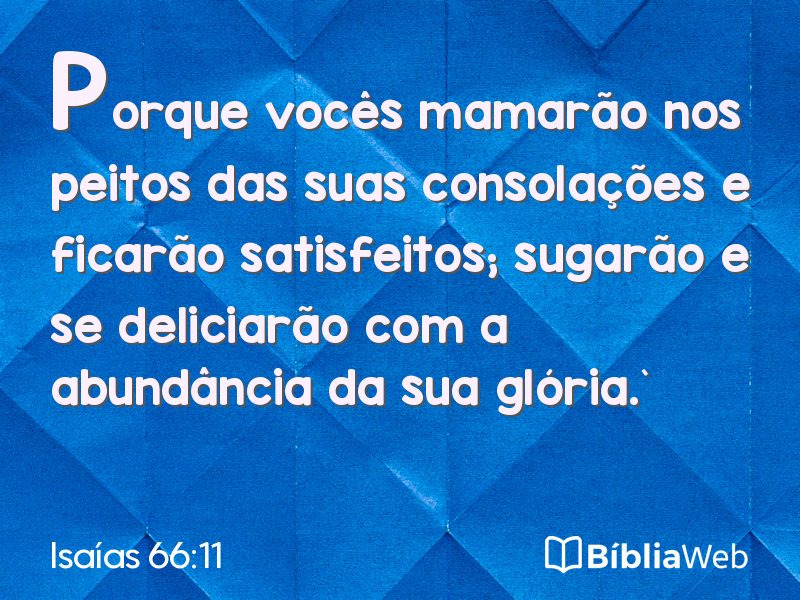 Isaías 66:11 em imagem para compartilhar