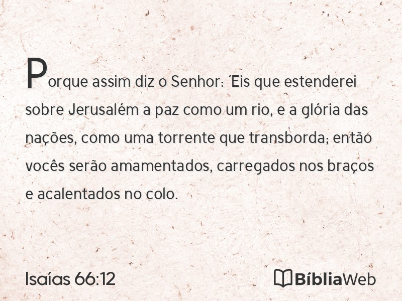Isaías 66:12 em imagem para compartilhar
