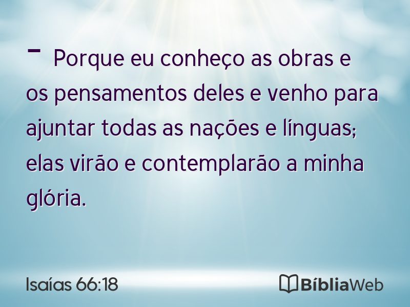Isaías 66:18 em imagem para compartilhar