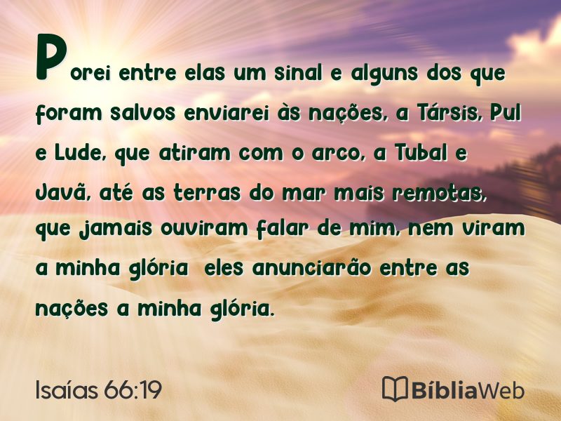 Isaías 66:19 em imagem para compartilhar