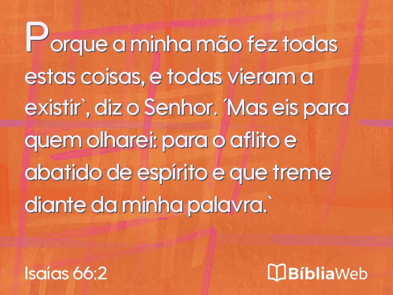 Isaías 66:2 em imagem para compartilhar
