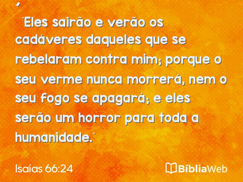 Isaías 66:24 em imagem para compartilhar