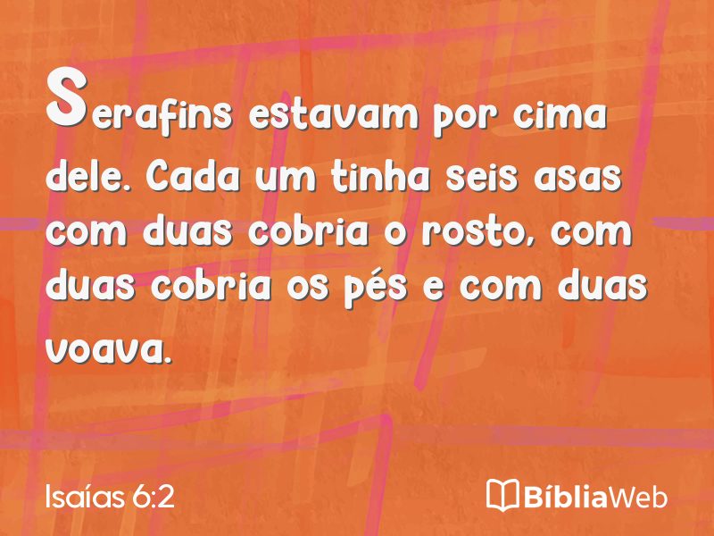 Isaías 6:2 em imagem para compartilhar