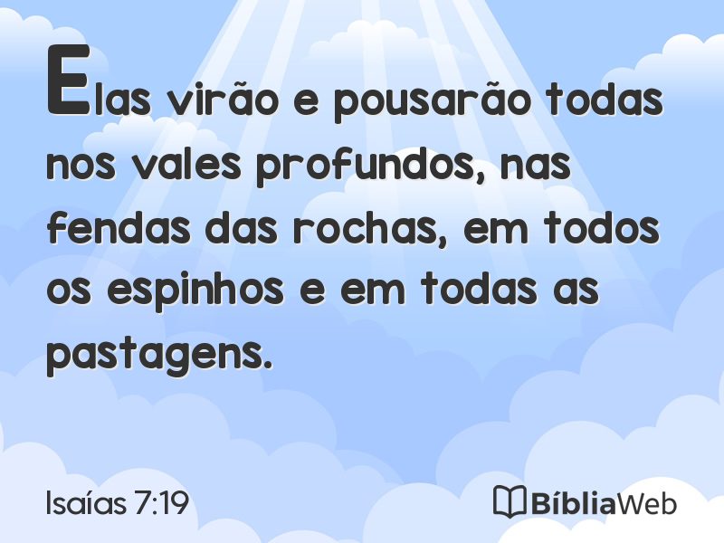 Isaías 7:19 em imagem para compartilhar