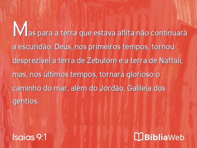 Isaías 9:1 em imagem para compartilhar