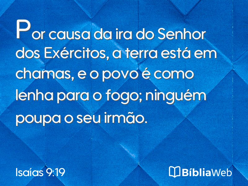 Isaías 9:19 em imagem para compartilhar