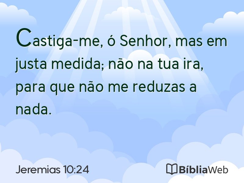 Jeremias 10:24 em imagem para compartilhar