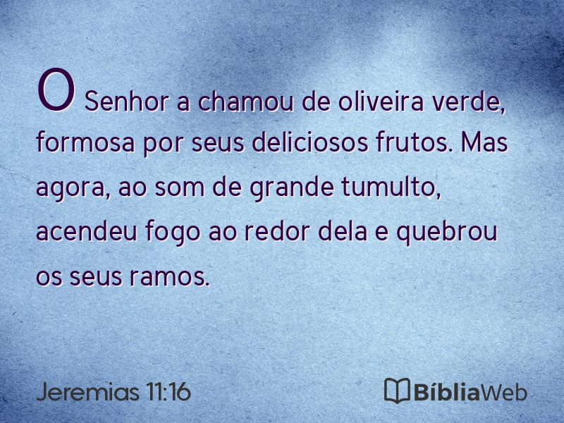Jeremias 11:16 em imagem para compartilhar