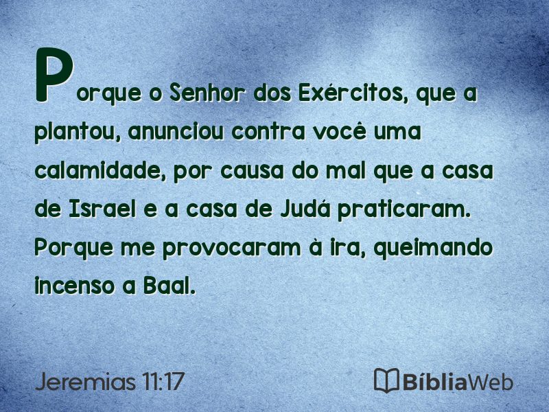 Jeremias 11:17 em imagem para compartilhar