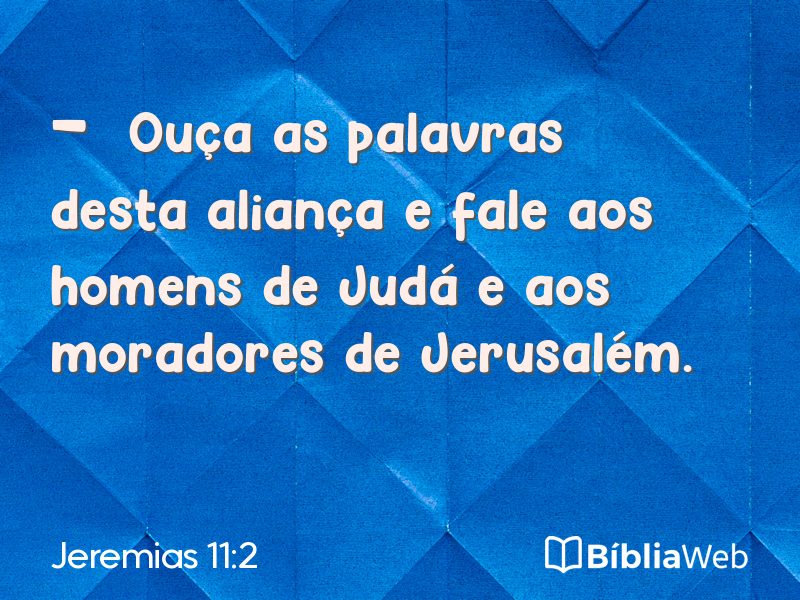 Jeremias 11:2 em imagem para compartilhar