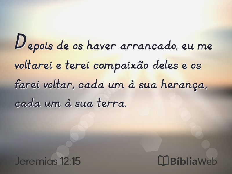 Jeremias 12:15 em imagem para compartilhar