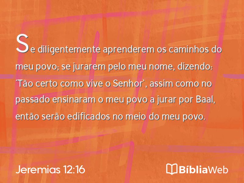 Jeremias 12:16 em imagem para compartilhar