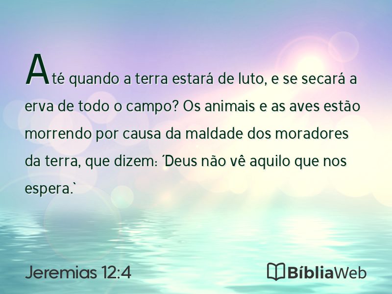 Jeremias 12:4 em imagem para compartilhar