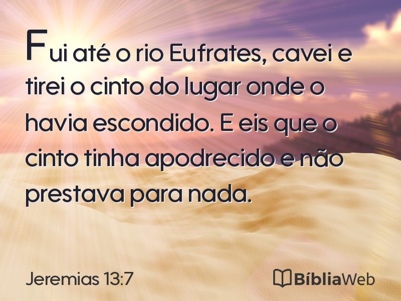 Jeremias 13:7 em imagem para compartilhar