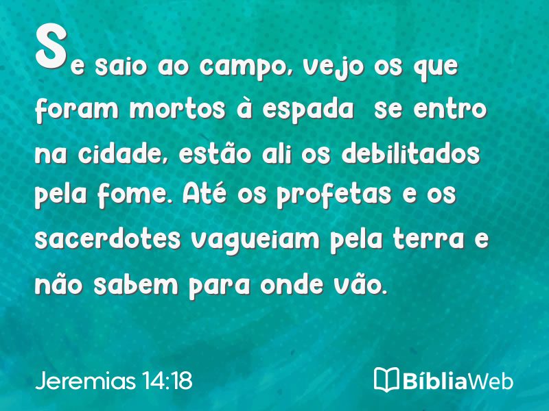 Jeremias 14:18 em imagem para compartilhar
