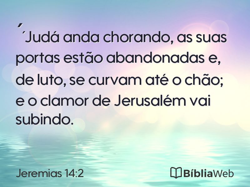 Jeremias 14:2 em imagem para compartilhar