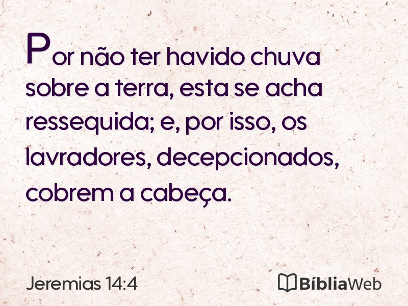 Jeremias 14:4 em imagem para compartilhar