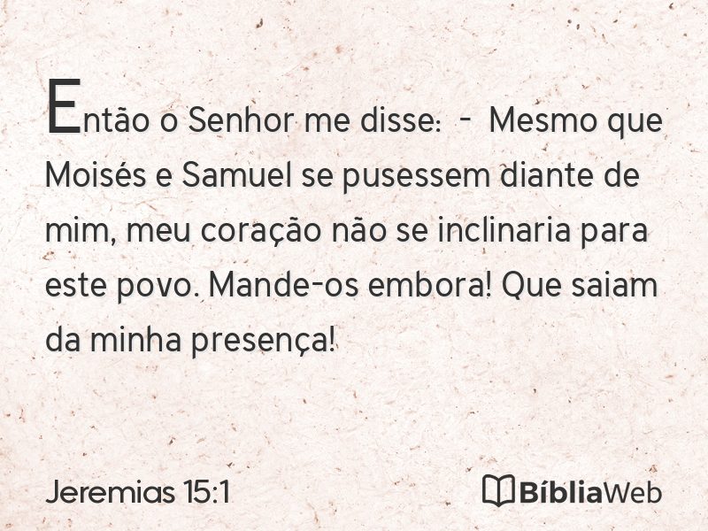 Jeremias 15:1 em imagem para compartilhar
