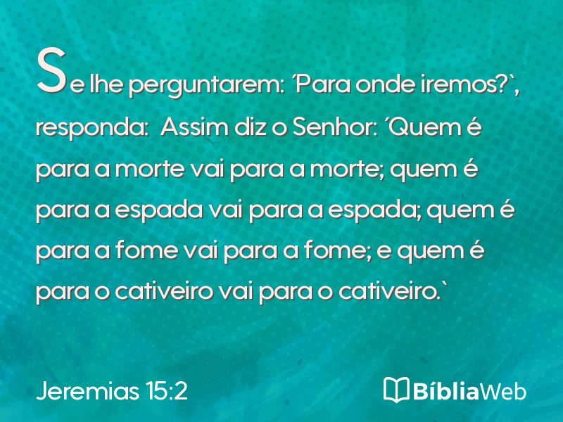 Jeremias 15:2 em imagem para compartilhar