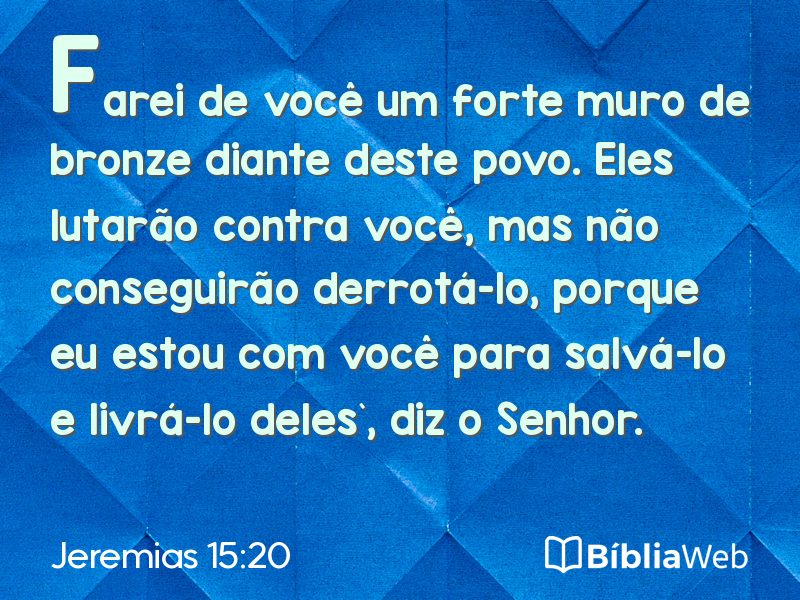 Jeremias 15:20 em imagem para compartilhar