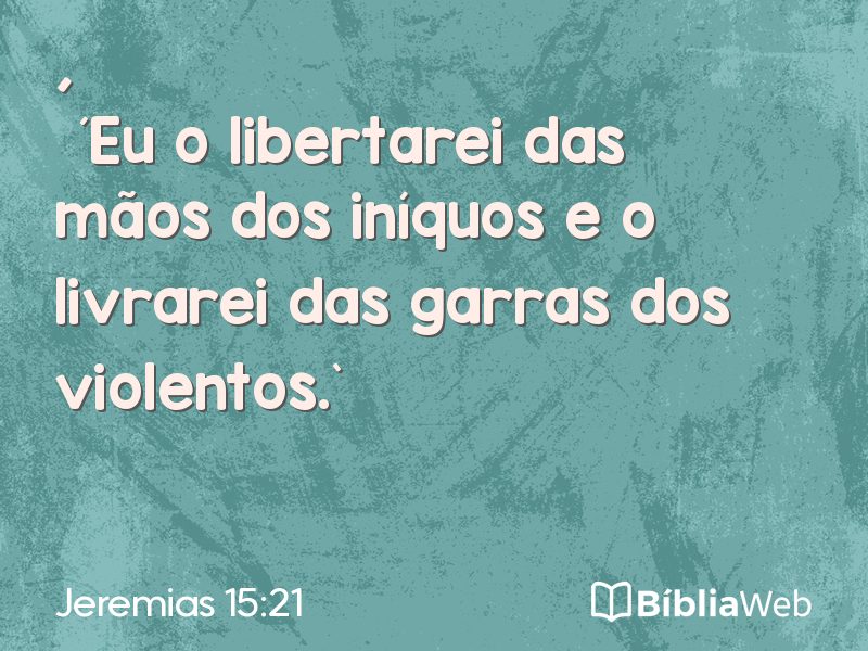 Jeremias 15:21 em imagem para compartilhar