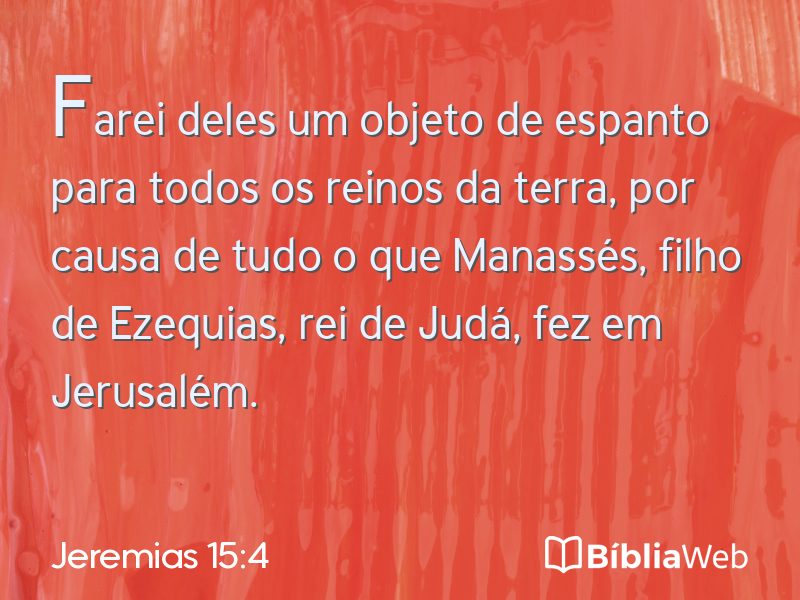 Jeremias 15:4 em imagem para compartilhar