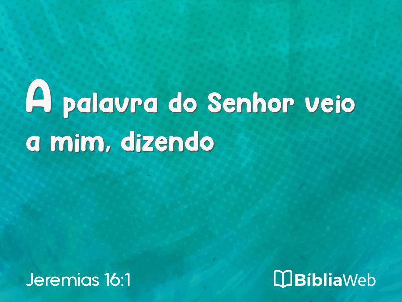 Jeremias 16:1 em imagem para compartilhar