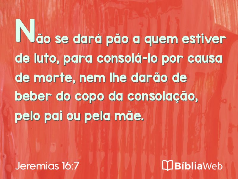 Jeremias 16:7 em imagem para compartilhar