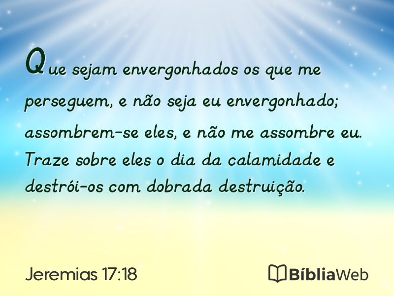 Jeremias 17:18 em imagem para compartilhar