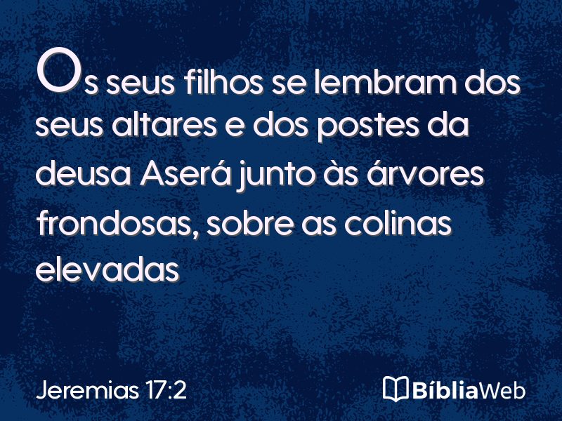 Jeremias 17:2 em imagem para compartilhar