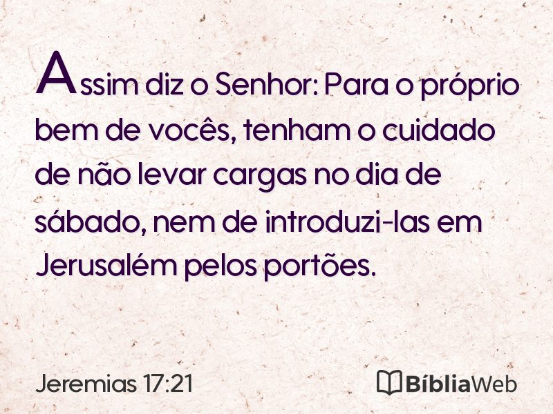 Jeremias 17:21 em imagem para compartilhar