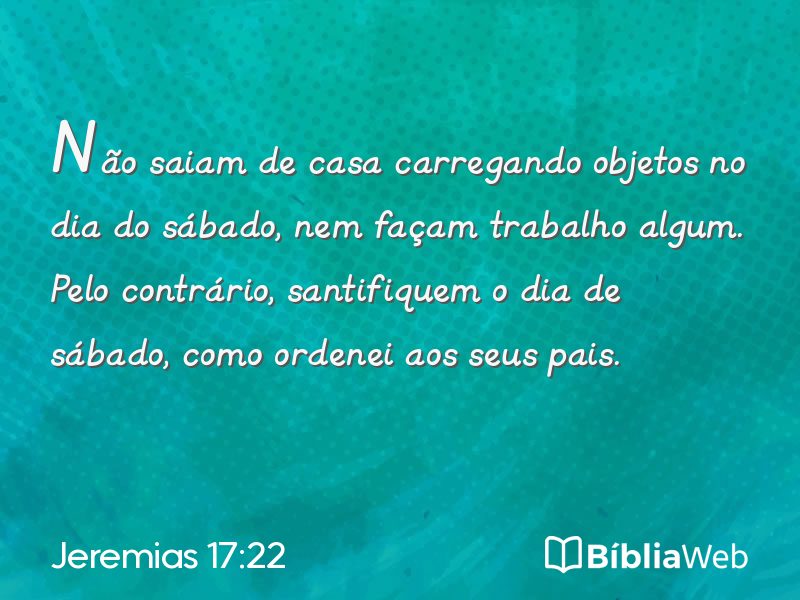 Jeremias 17:22 em imagem para compartilhar