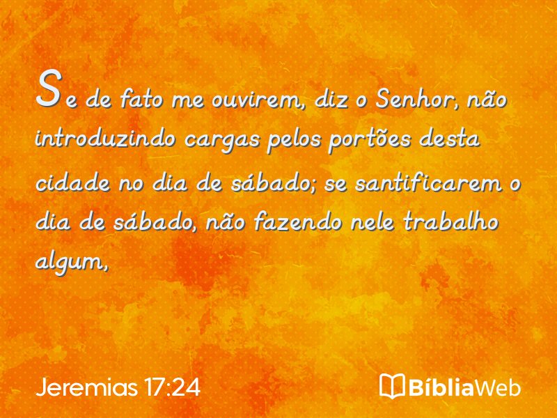 Jeremias 17:24 em imagem para compartilhar