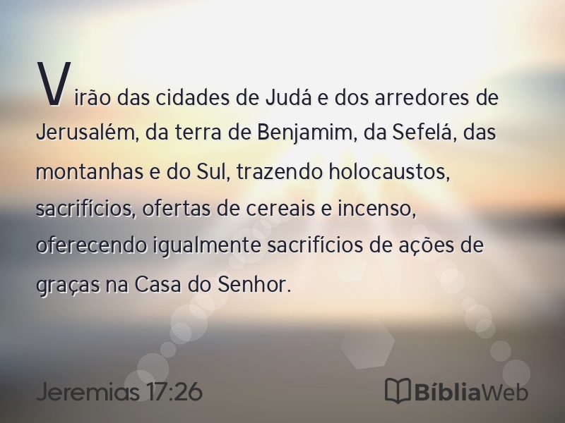 Jeremias 17:26 em imagem para compartilhar
