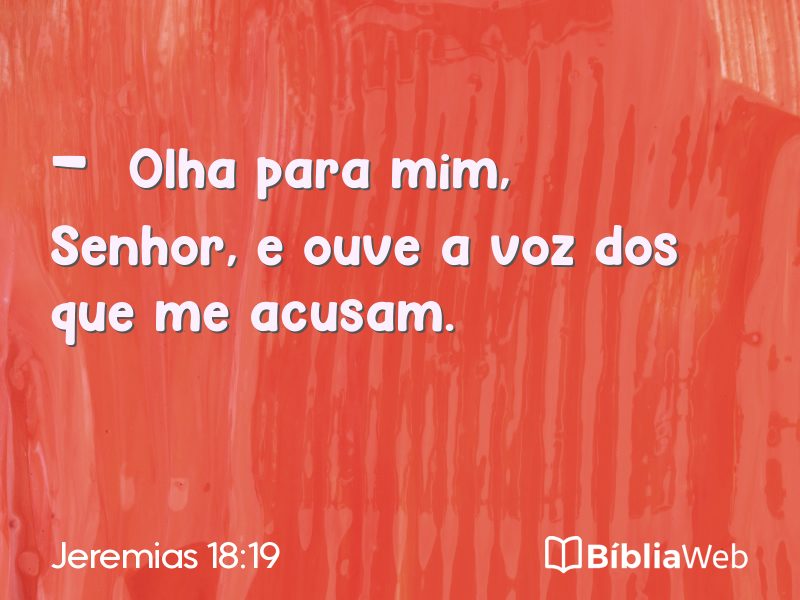 Jeremias 18:19 em imagem para compartilhar