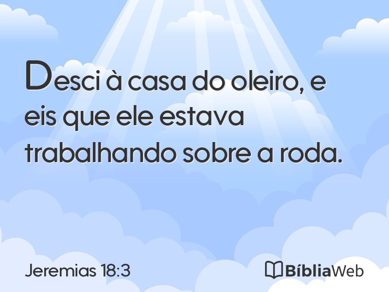 Jeremias 18:3 em imagem para compartilhar