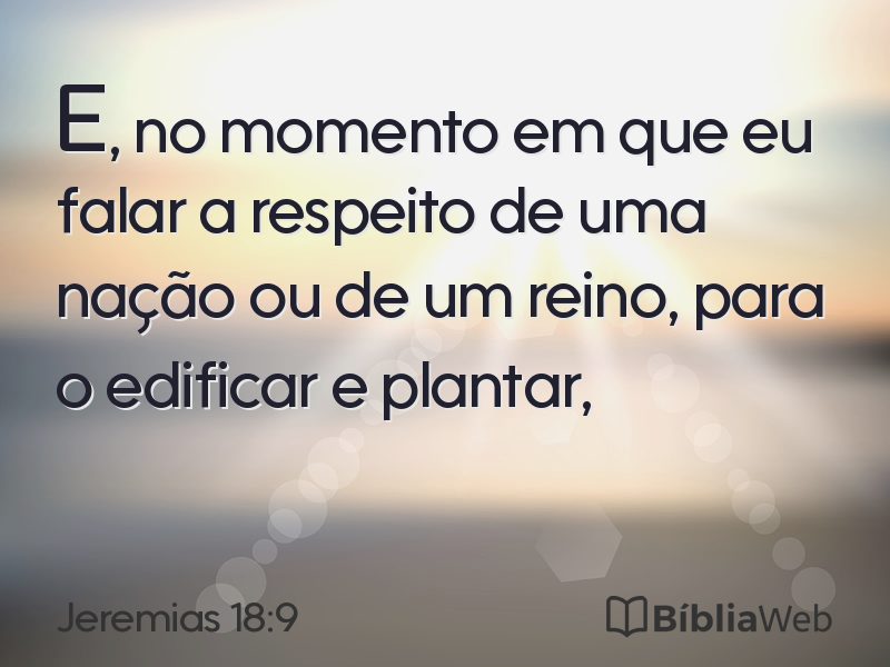 Jeremias 18:9 em imagem para compartilhar