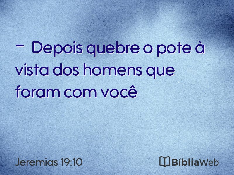 Jeremias 19:10 em imagem para compartilhar