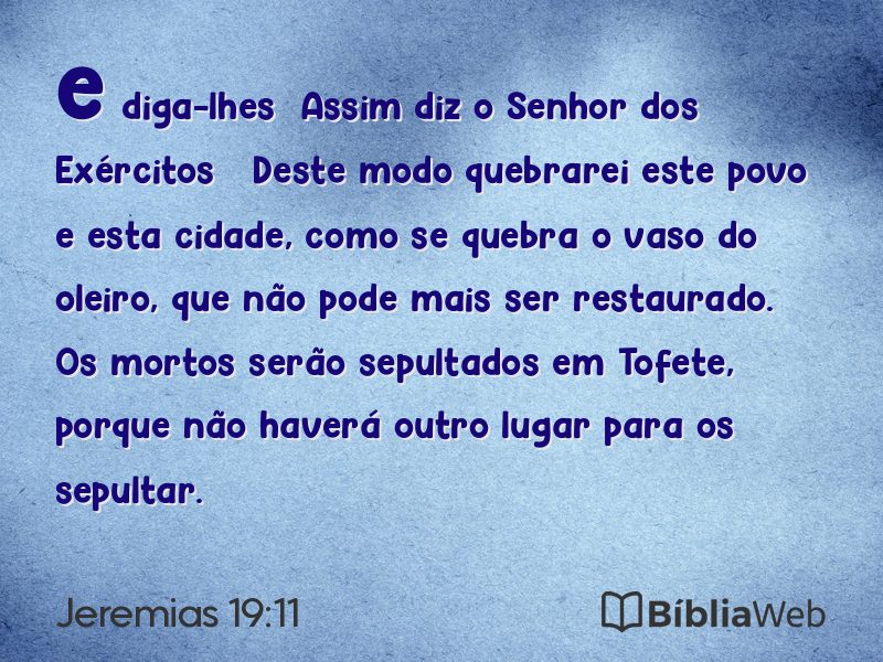 Jeremias 19:11 em imagem para compartilhar