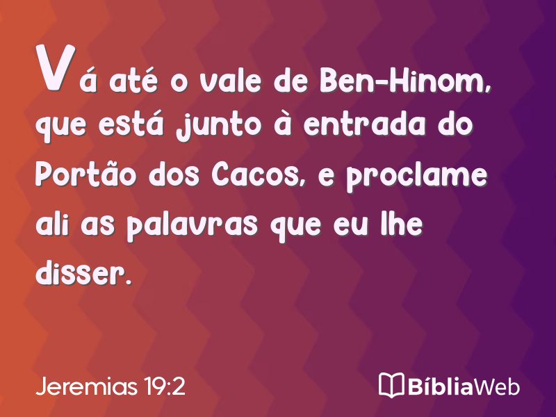 Jeremias 19:2 em imagem para compartilhar