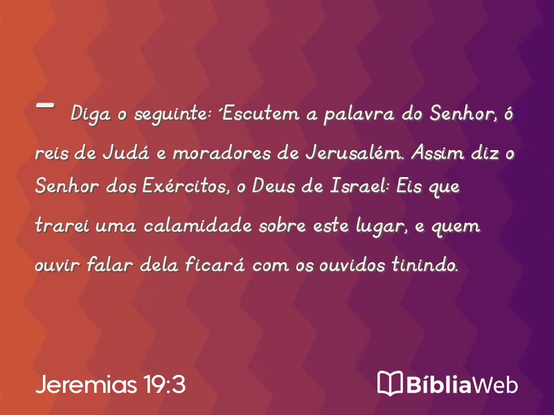 Jeremias 19:3 em imagem para compartilhar
