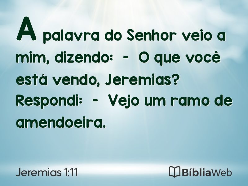 Jeremias 1:11 em imagem para compartilhar