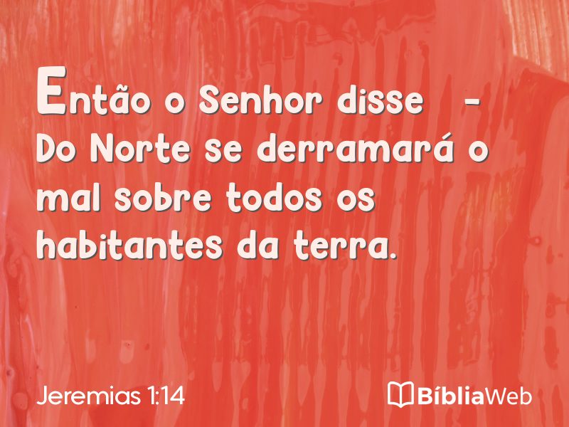 Jeremias 1:14 em imagem para compartilhar