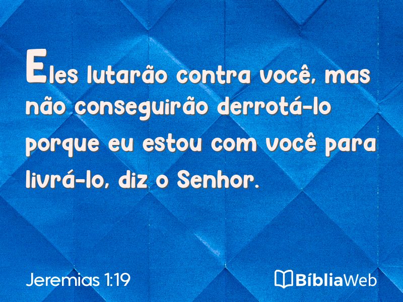 Jeremias 1:19 em imagem para compartilhar