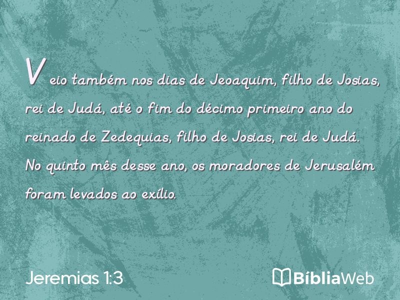 Jeremias 1:3 em imagem para compartilhar