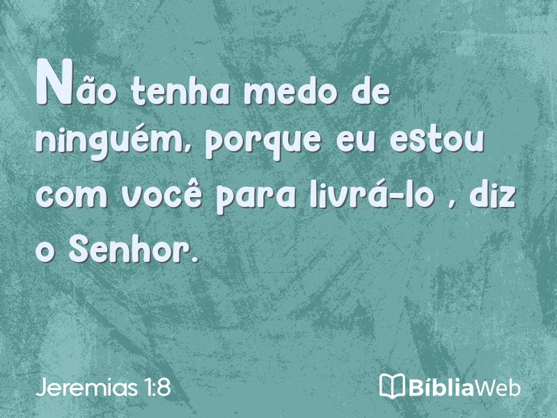 Jeremias 1:8 em imagem para compartilhar