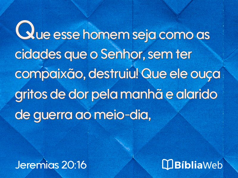 Jeremias 20:16 em imagem para compartilhar